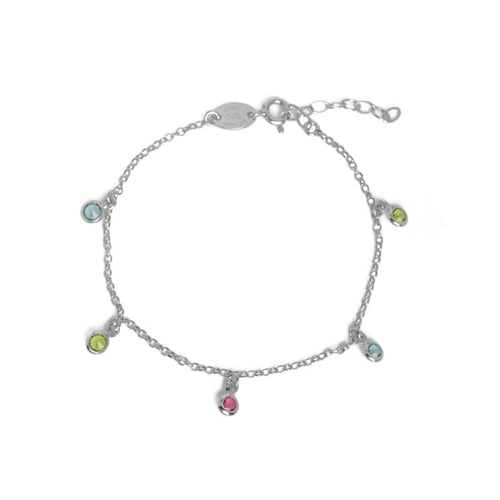 Juliette circles multicolour bracelet in silver