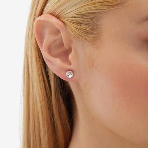 Basic XS crystal crystal earrings in silver