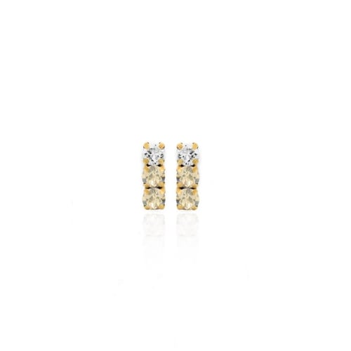 Celina light silk earrings in gold plating