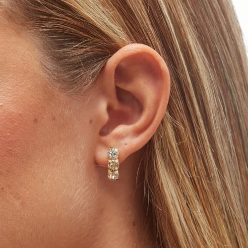 Celina light silk earrings in gold plating