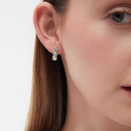 Celina crystal earrings in gold plating