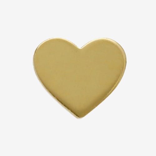 Sincerely gold-plated heart shape stud earrings