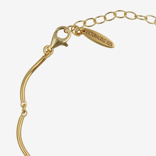 Milan gold-plated waves shape bracelet