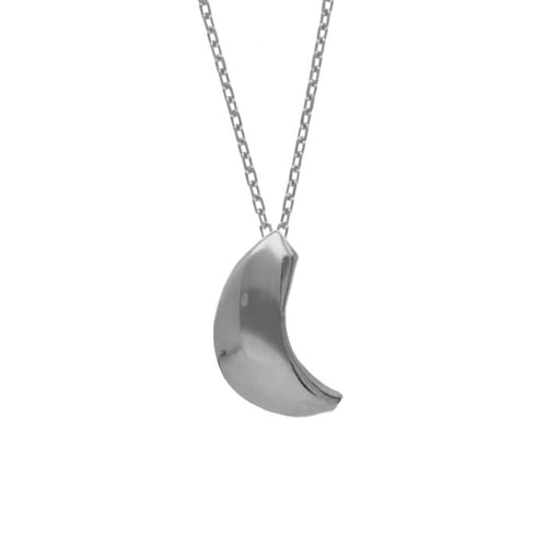 Collar luna elaborado en plata