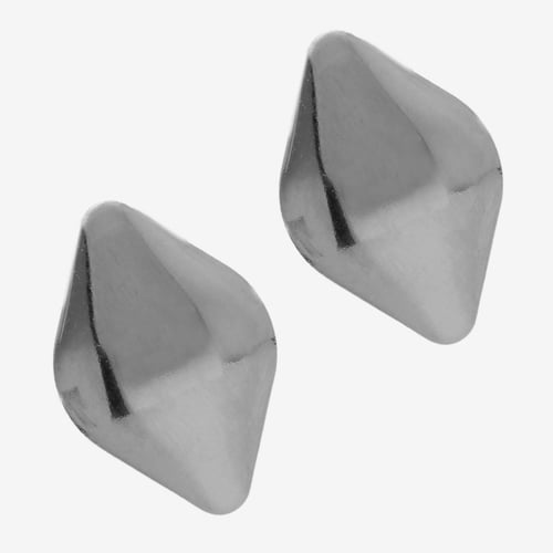 Tokyo rhodium-plated rhombus shape earrings