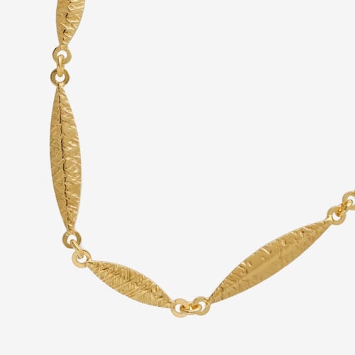 Lisbon gold-plated 4 leafs shape necklace