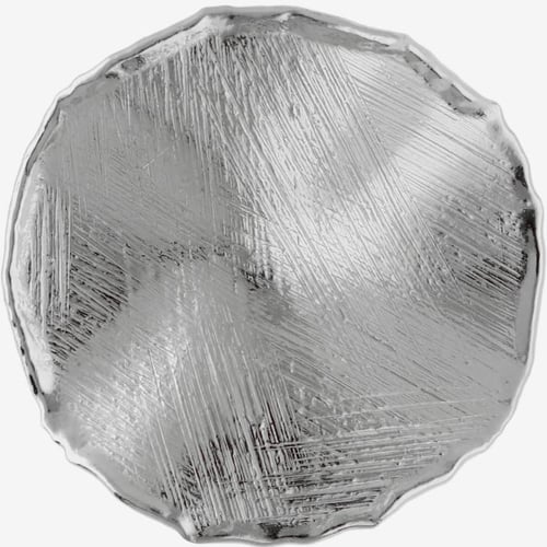 Pendientes círculo textura satinada elaborados en plata