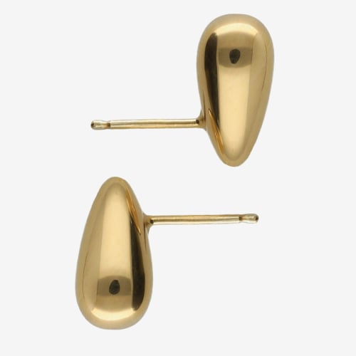 Eterna gold-plated drop short earrings
