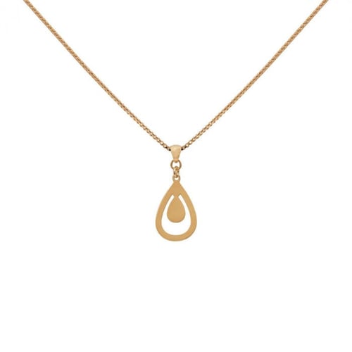 Tear necklace in gold plating