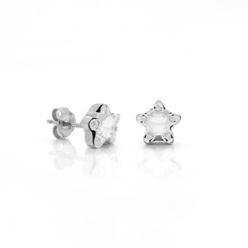 Celina star crystal earrings in silver