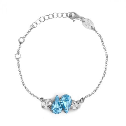 Celina tear aquamarine bracelet in silver