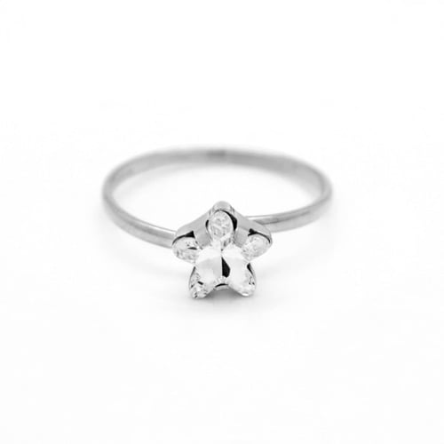 Celina star crystal ring in silver