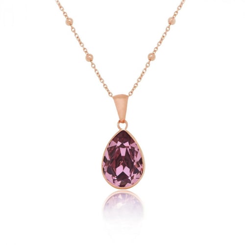 Essential antique pink antique pink necklace in rose gold plating in gold plating