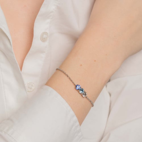 Celina circles crystal bracelet in silver