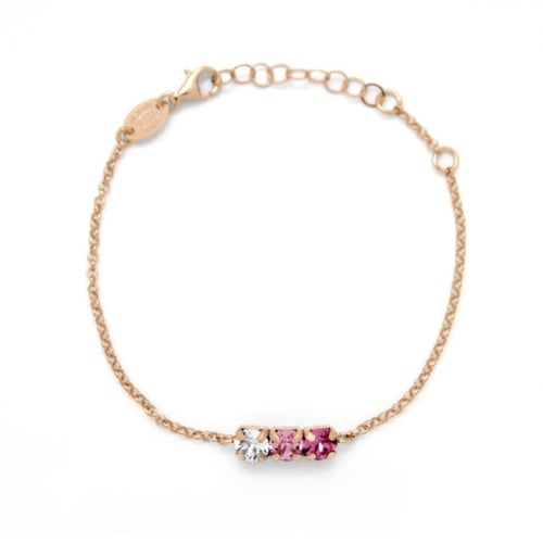 Celina circles rose bracelet in rose gold plating in gold plating