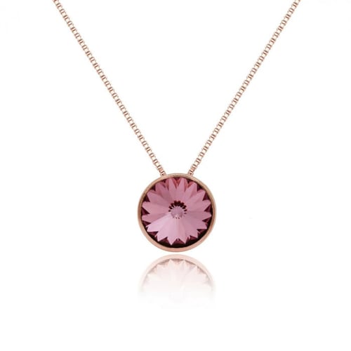 Basic antique pink antique pink necklace in rose gold plating in gold plating