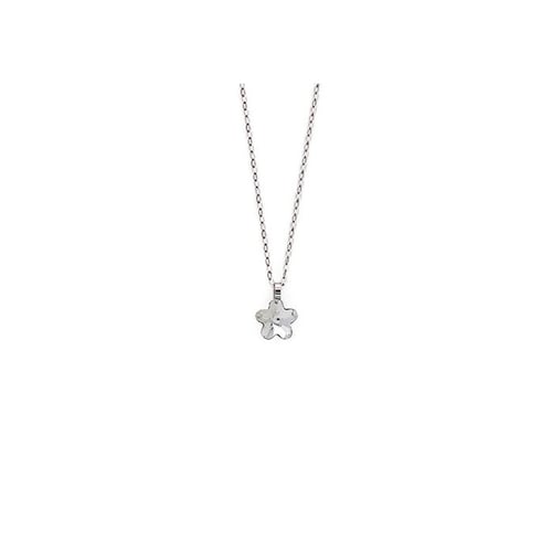 Collar flor crystal de Little Flowers en plata