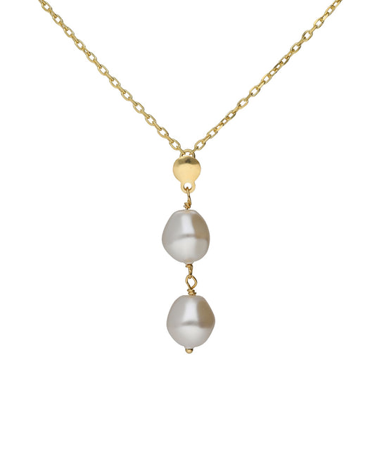 Collar corto Sera con perla barroca en Plata