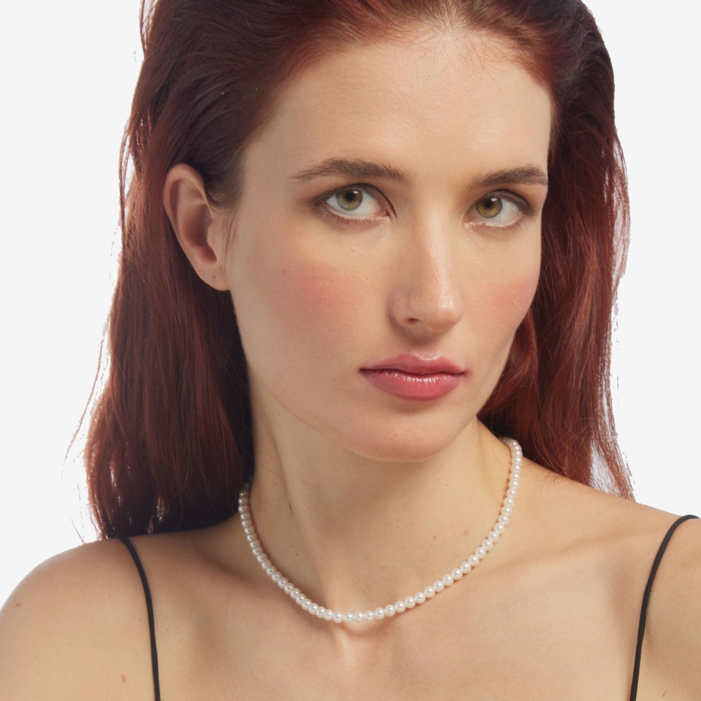 Collar corto Aurore perla en Plata
