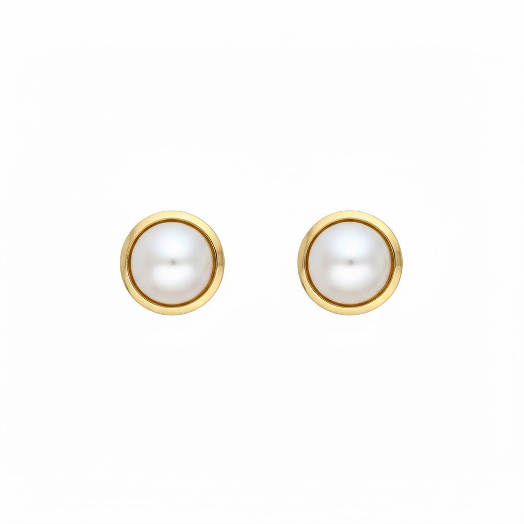 Pendientes botón Empire per en Plata Paulette