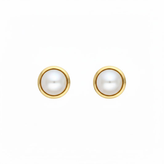 Pendientes botón Empire per en Plata Paulette