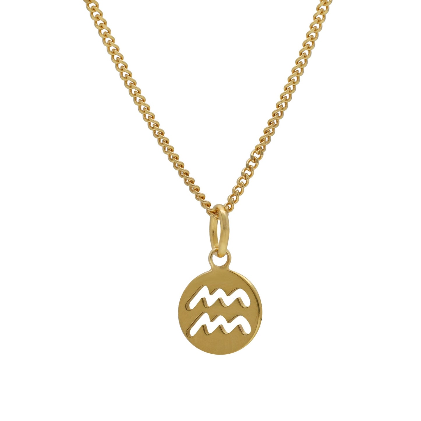 Collar corto Astra horóscopo en Plata baño Oro