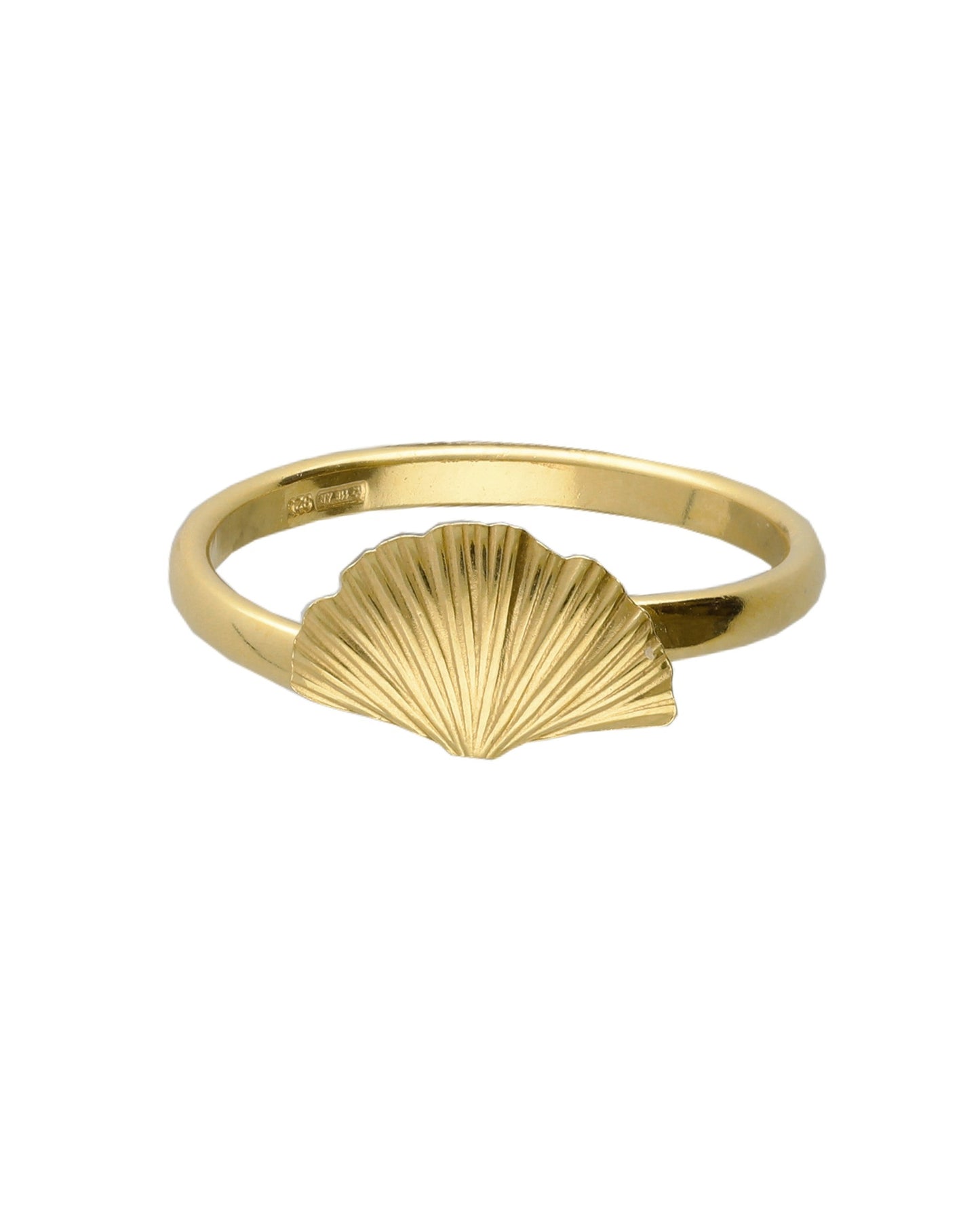 Anillo ajustable Eau abanico pequeño en Plata