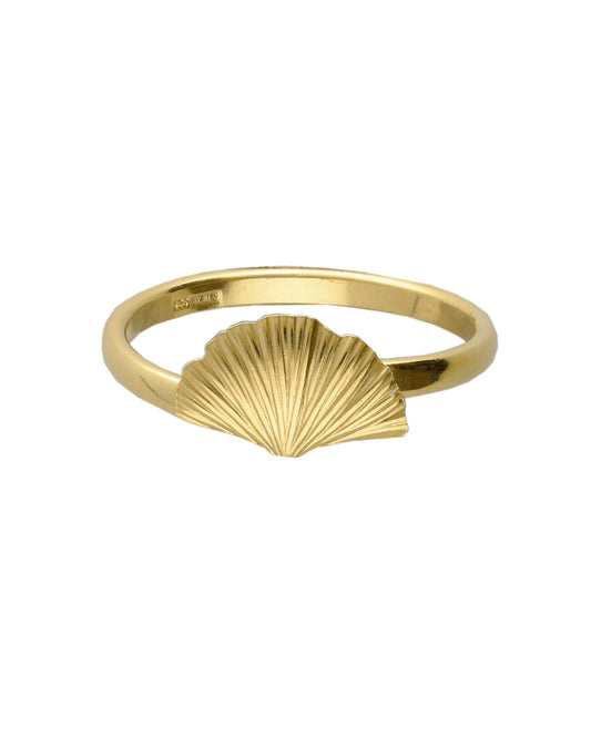 Anillo ajustable Eau abanico pequeño en Plata