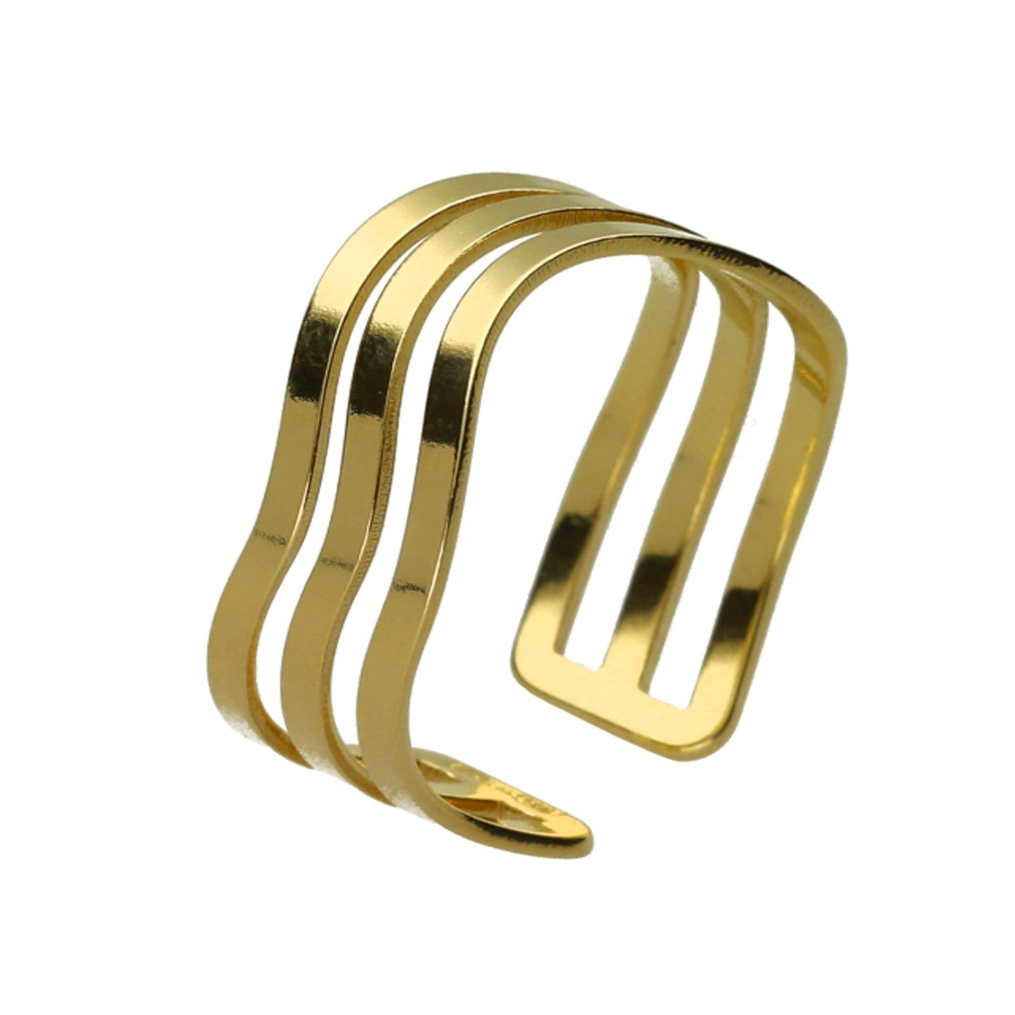 Anillo ajustable Connect en Plata