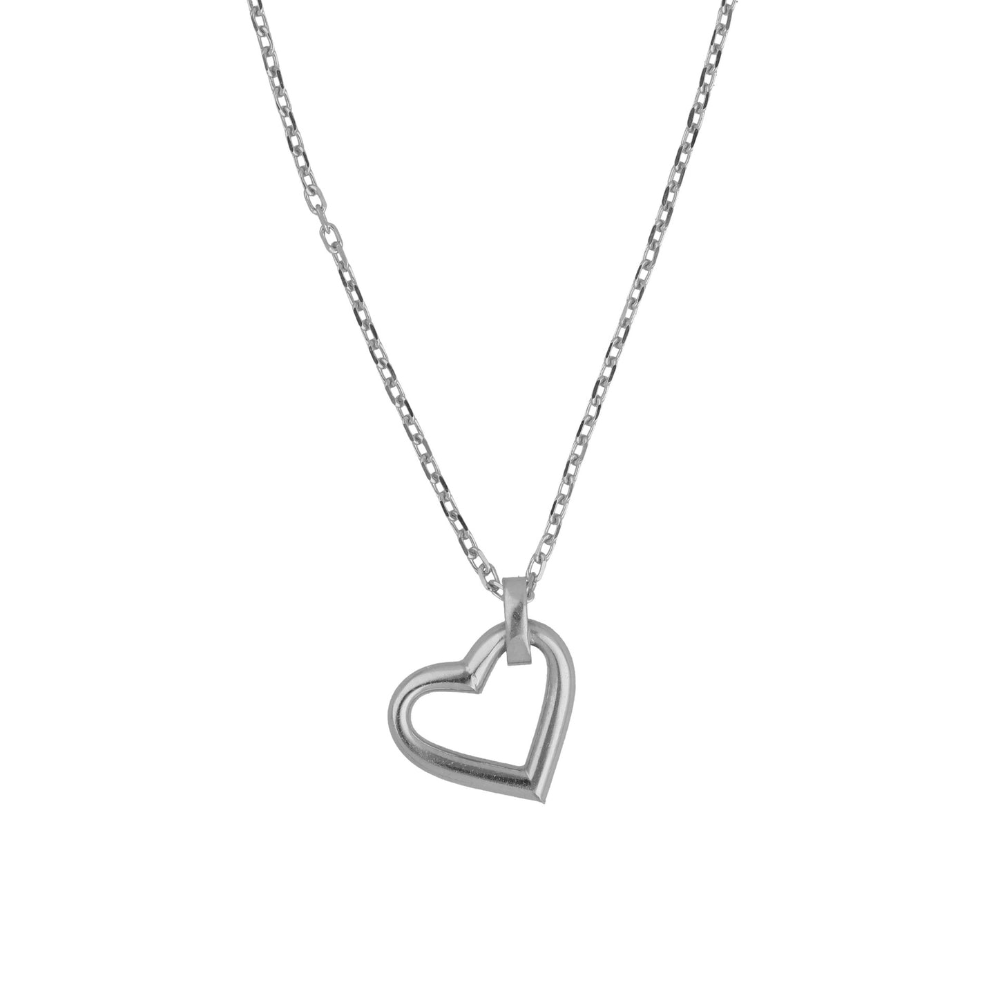 Collar corto Sincerely corazón en Plata