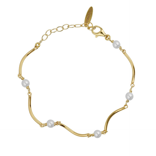 Pulsera Milan perla en Plata