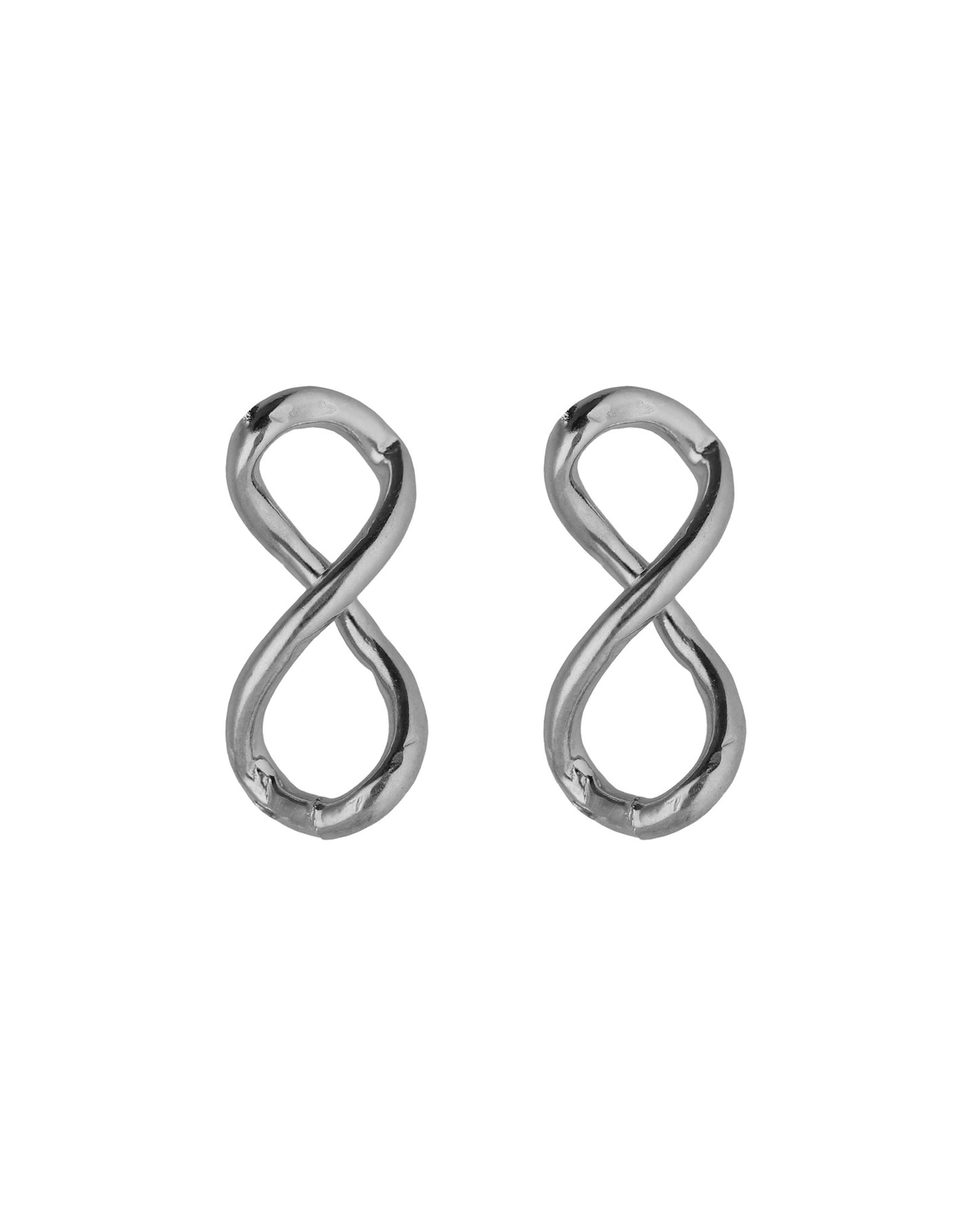 Pendientes cortos infinito Sera en Plata