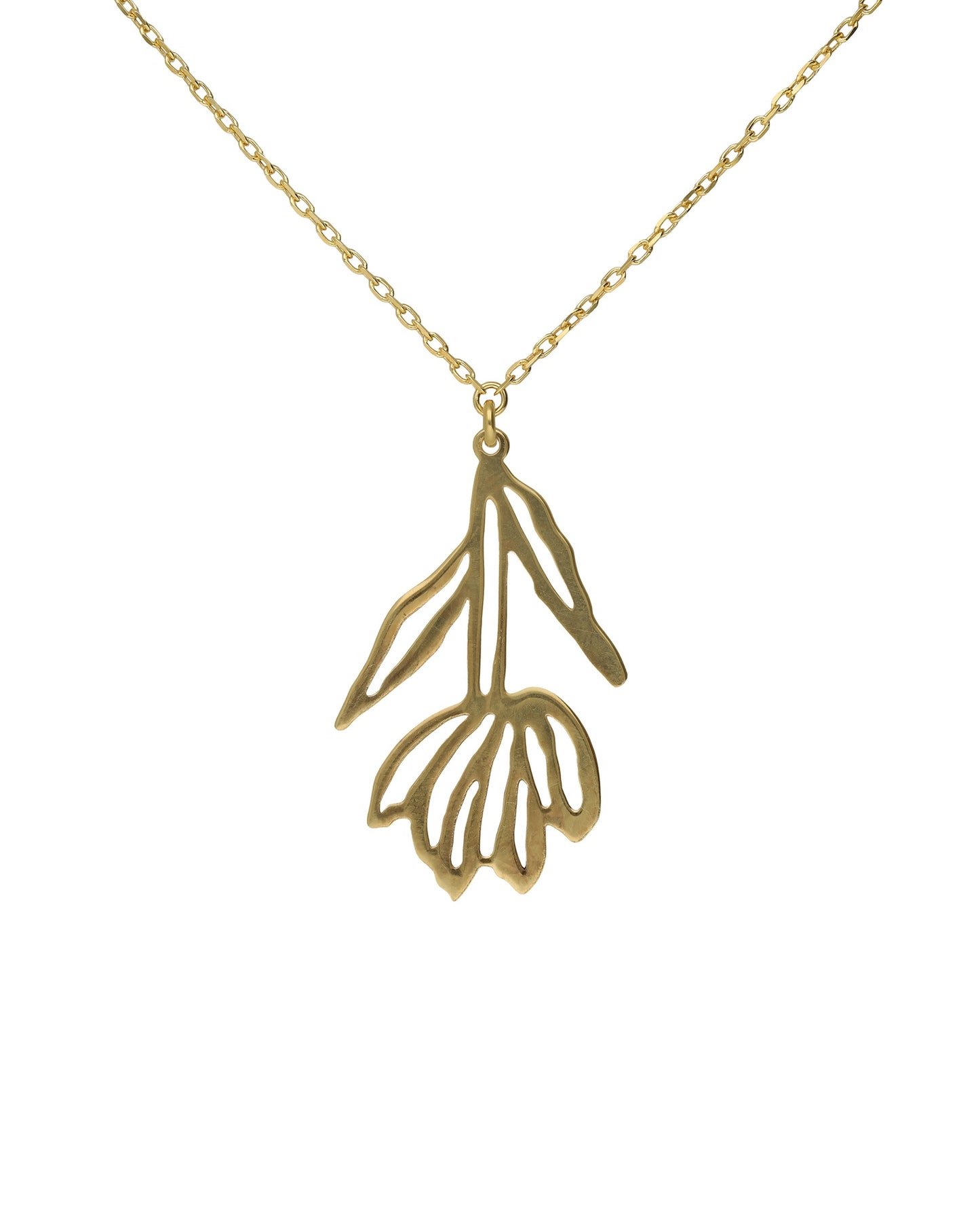 Collar corto flor Alpina en Plata