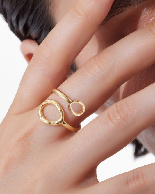 Anillo ajustable Radiance textura en Plata