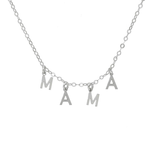 Collar personalizado Thename 4 letras en Plata