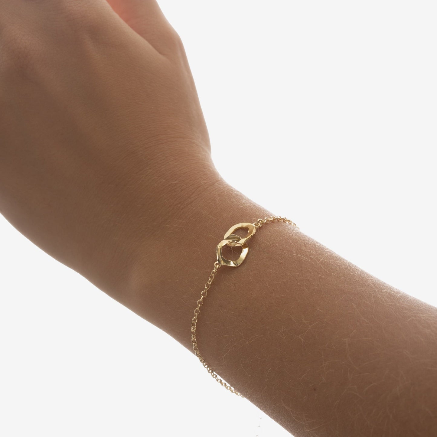 Pulsera Essence textura círculo en Plata
