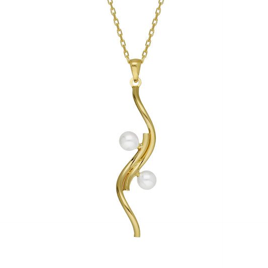 Collar corto Milan perla en Plata