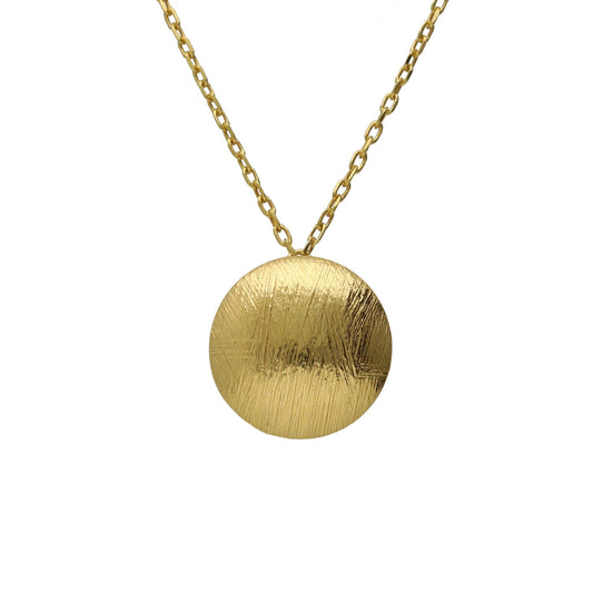 Collar corto Zoom textura esfera en Plata