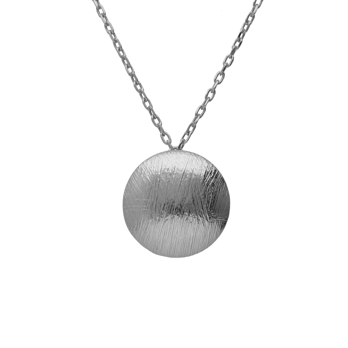 Collar corto Zoom textura esfera en Plata