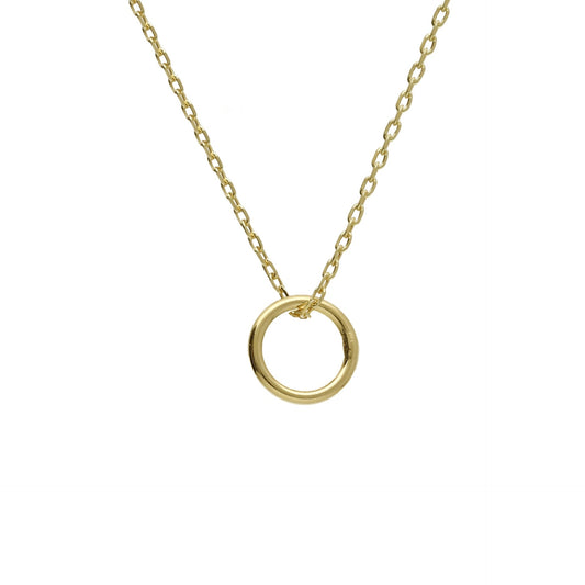 Collar corto Brava círculo en Plata