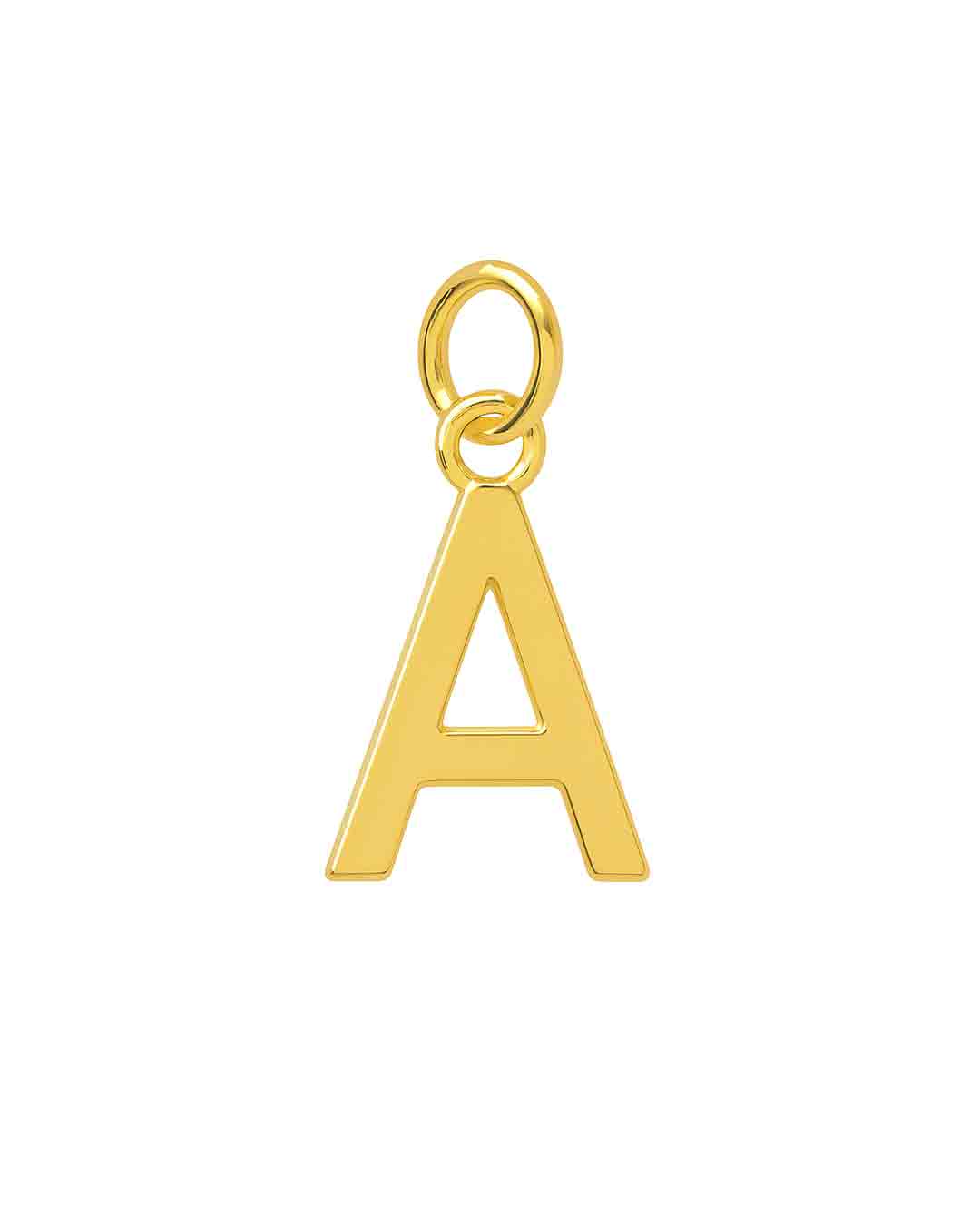 Charm Mediano de letra 10mm en Plata