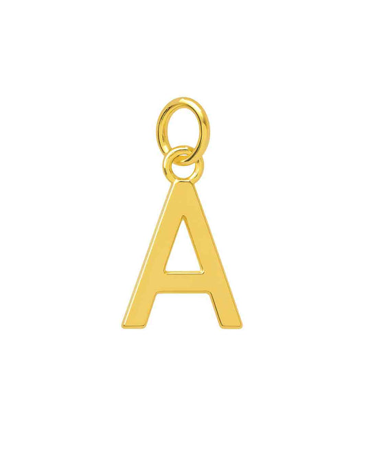 Charm Mediano de letra 10mm en Plata