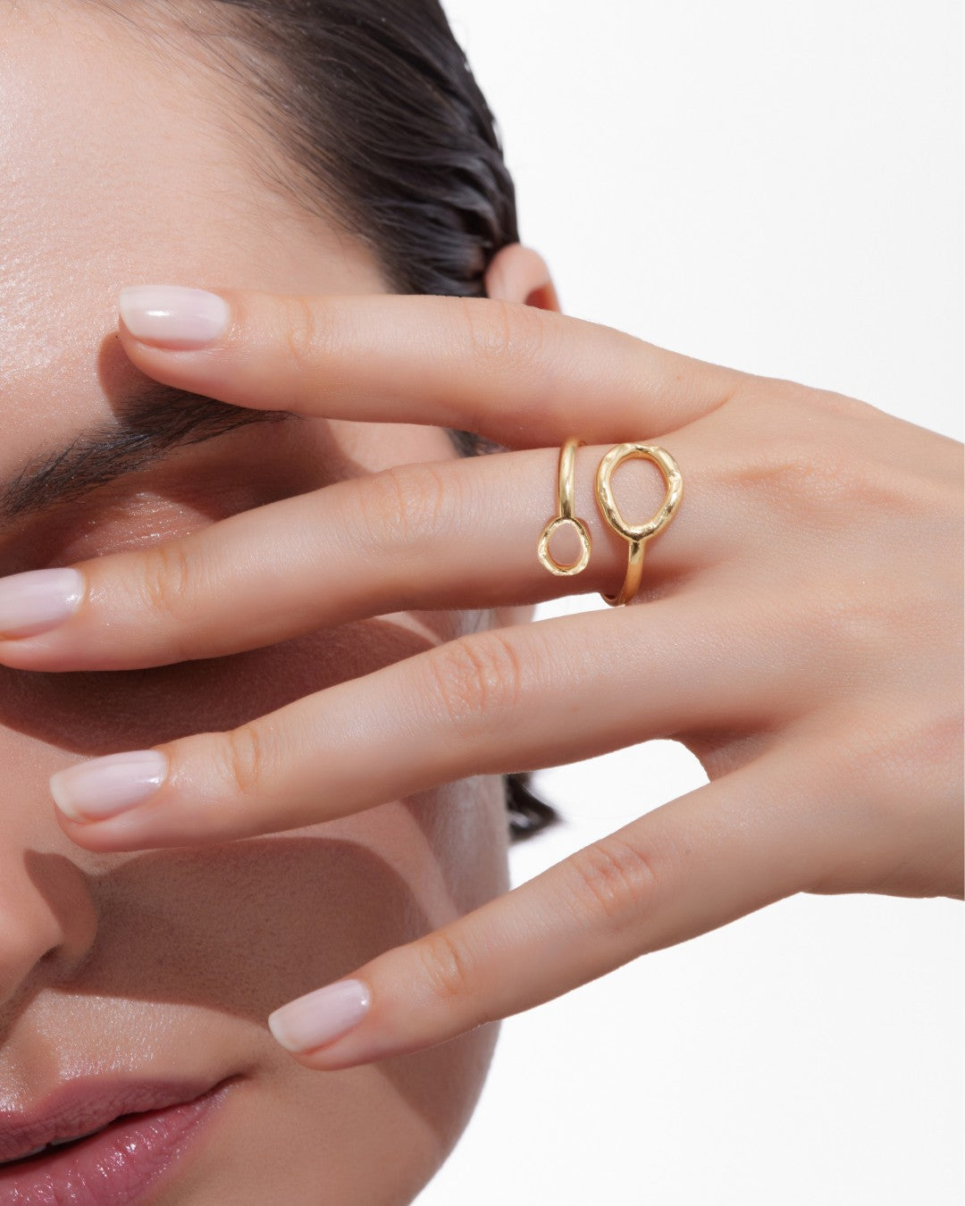 Anillo ajustable Radiance textura en Plata