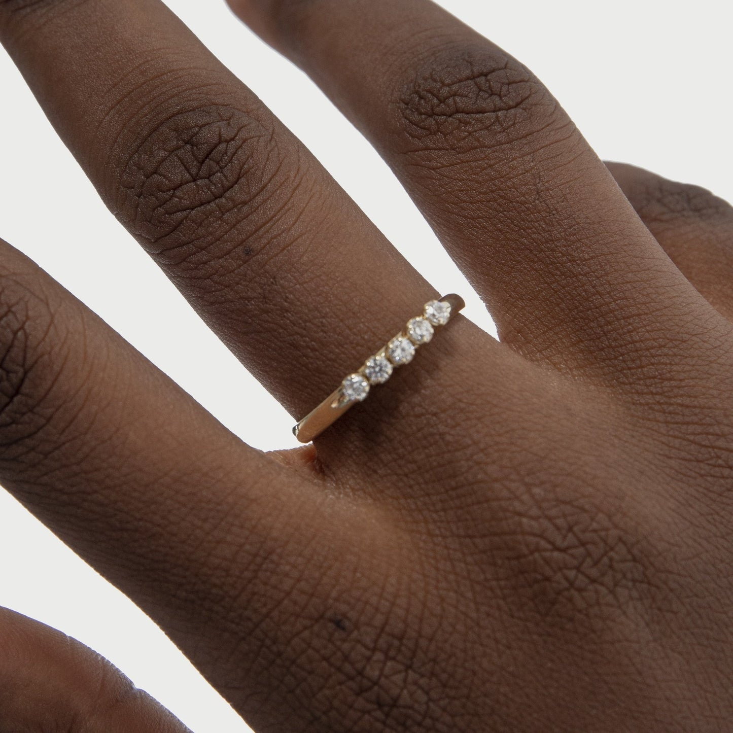 Anillo ajustable Eunoia cristales riviere en Plata