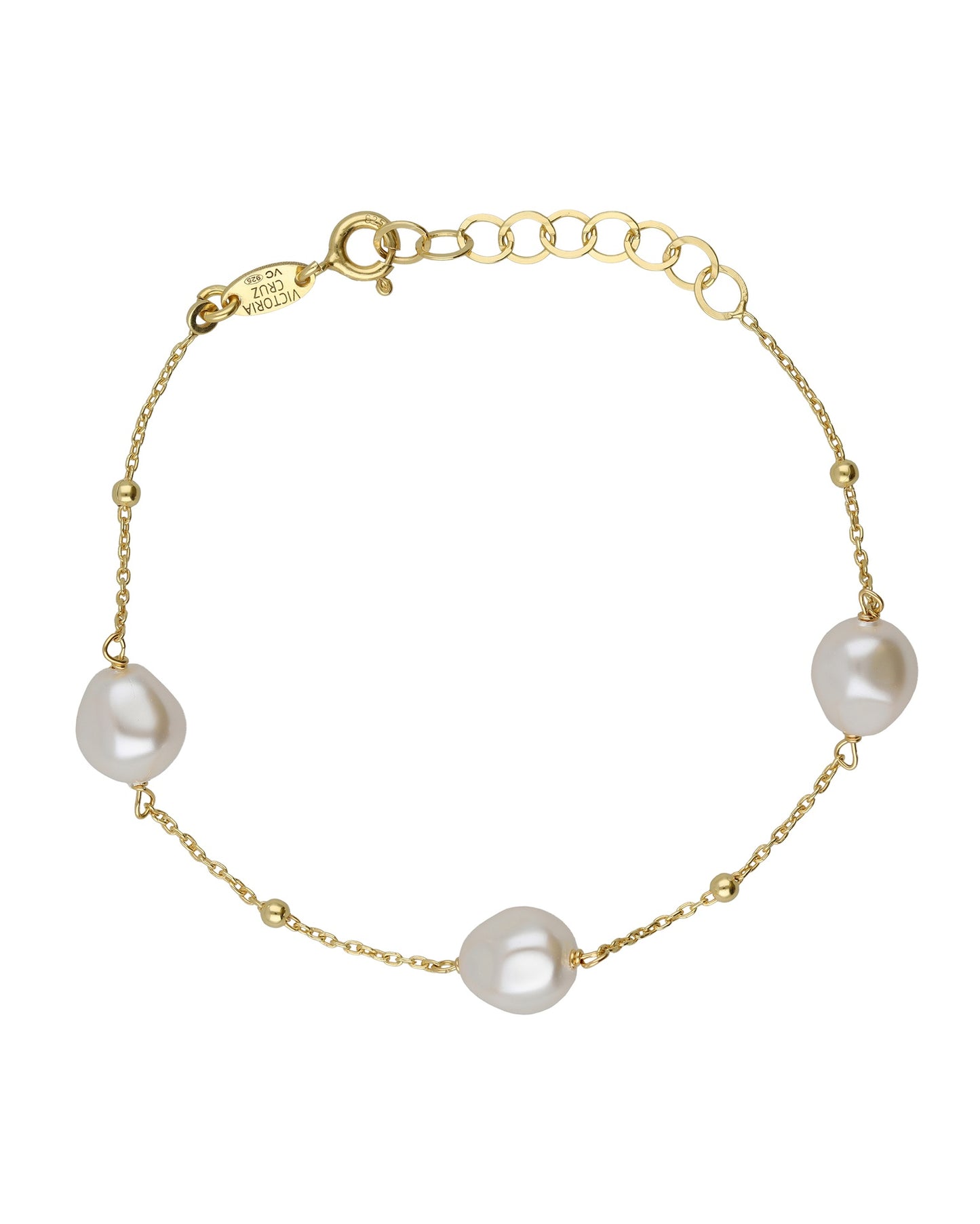 Pulsera Sera con perla barroca en Plata