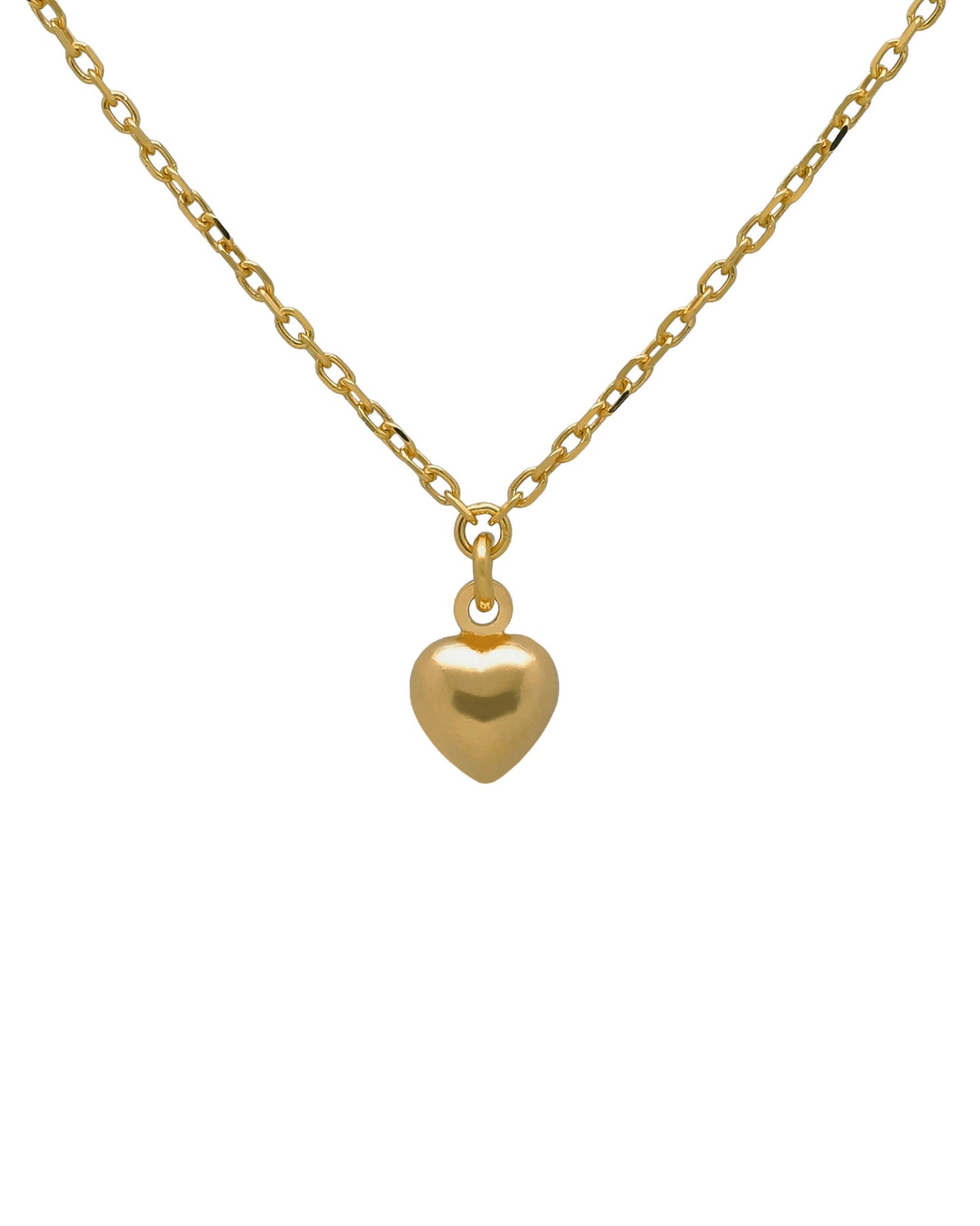 Collar corto Muá corazón pequeño en plata