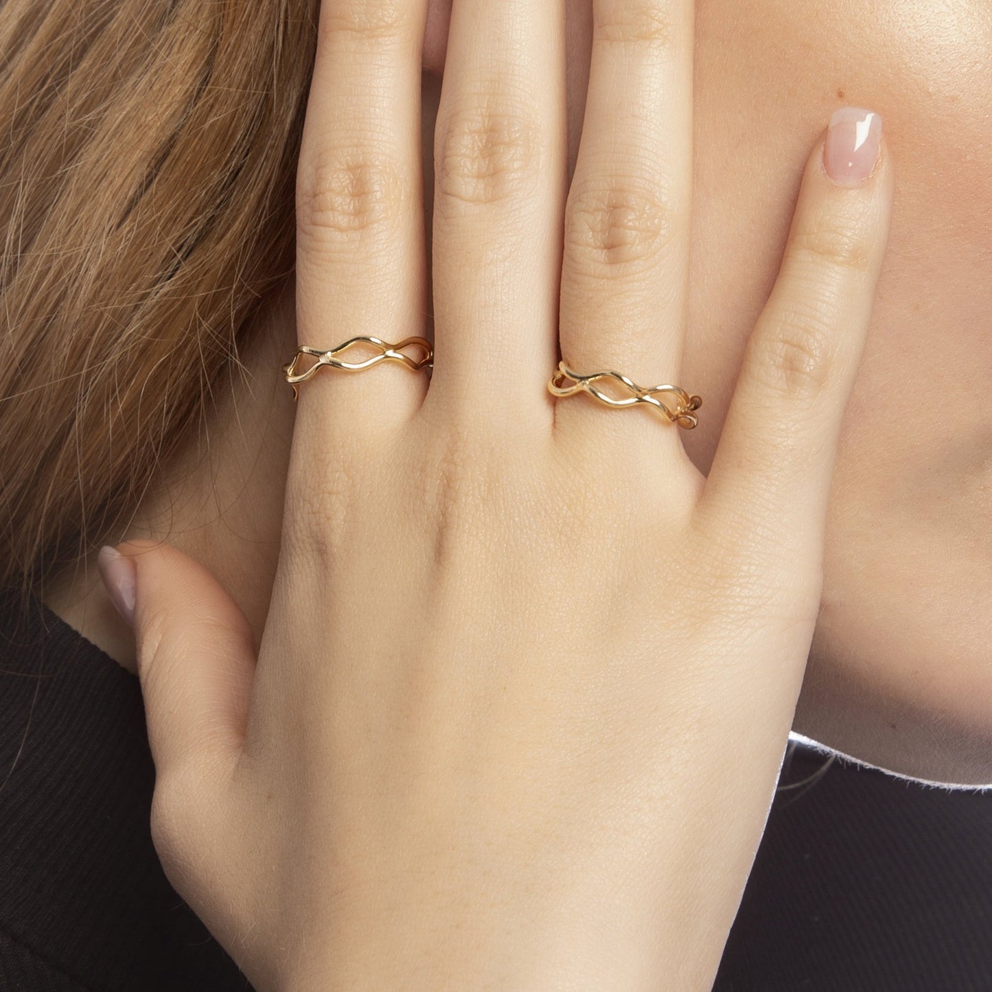 Anillo ajustable Viena en Plata