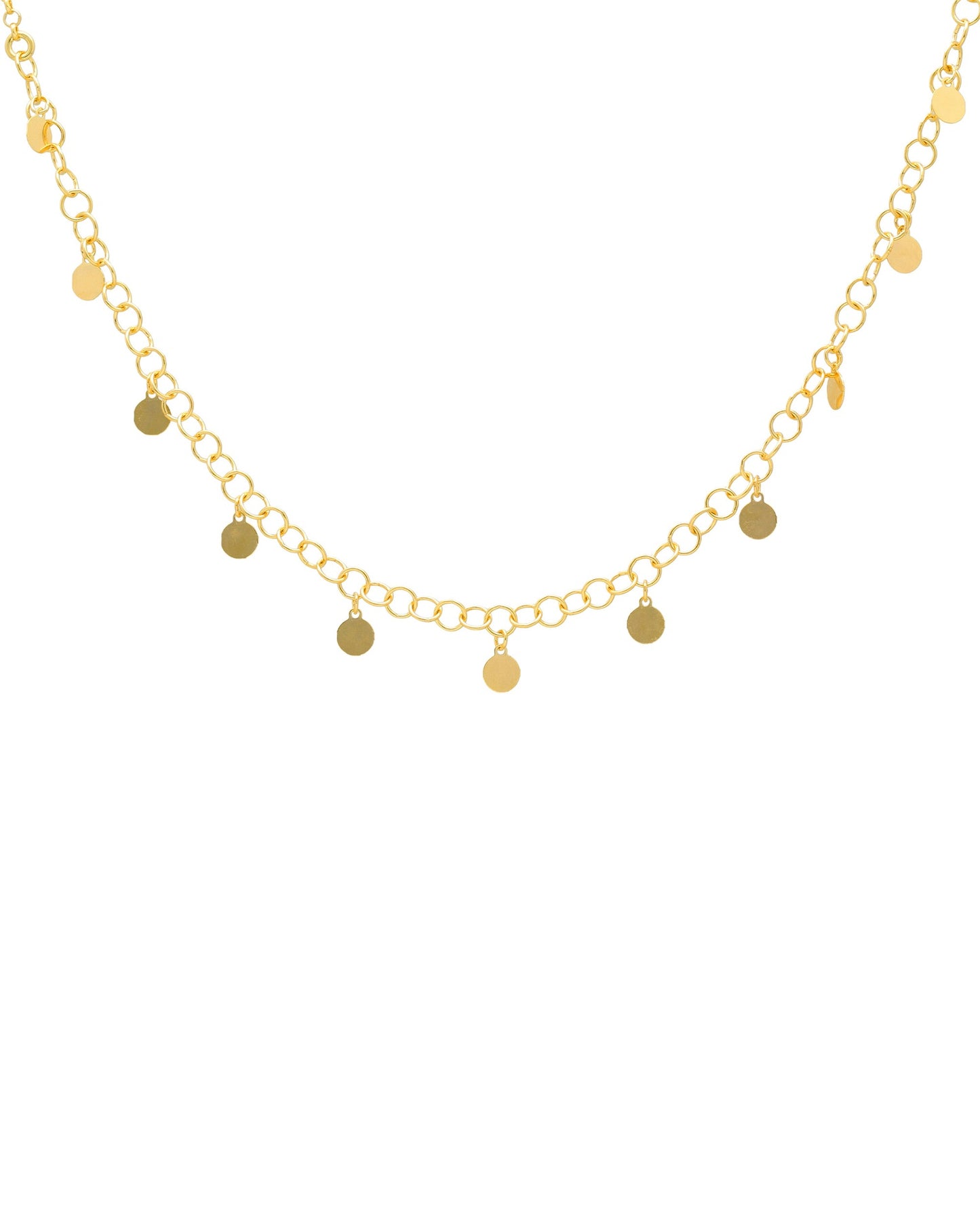 Collar corto Muse mini círculo en Plata