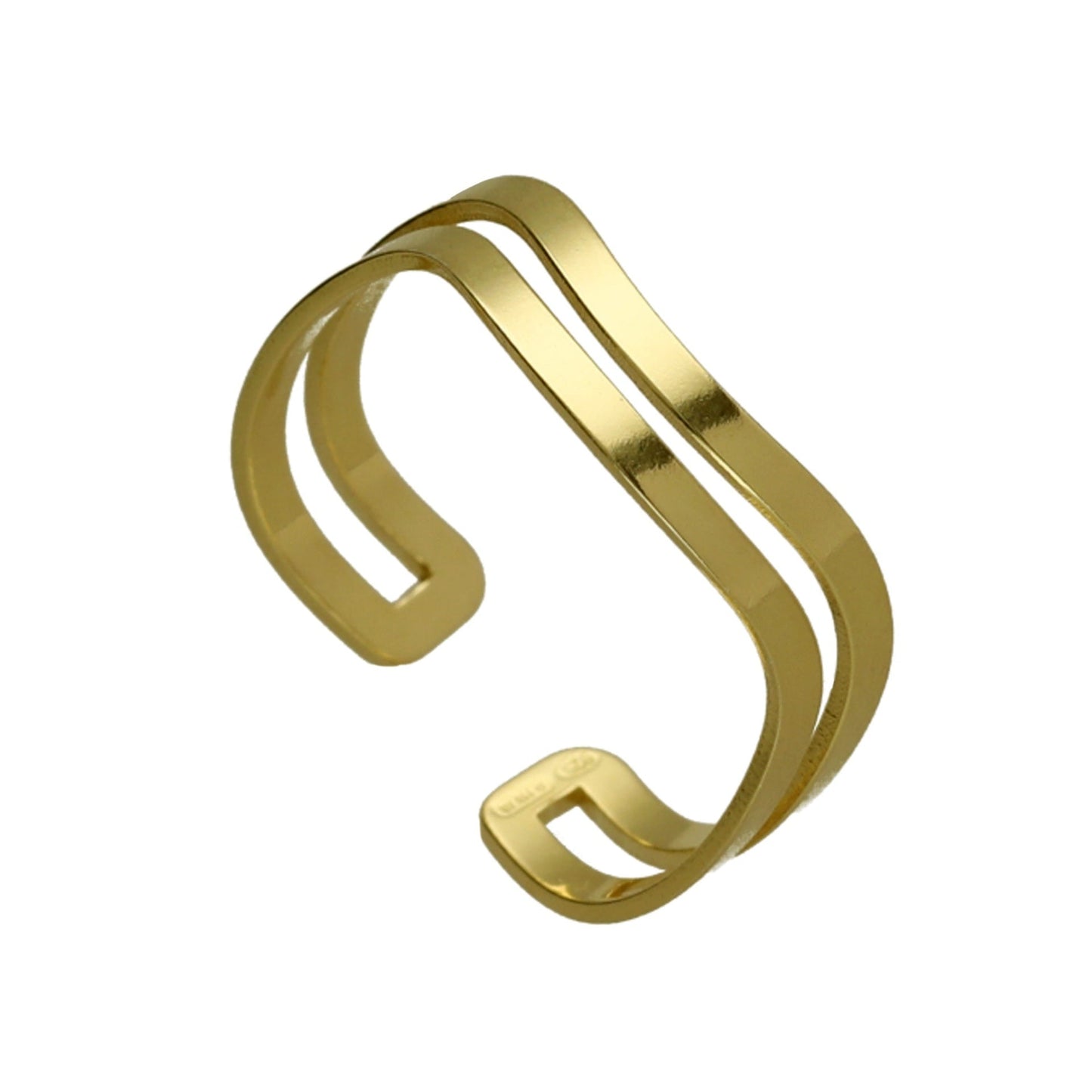 Anillo ajustable Connect en Plata