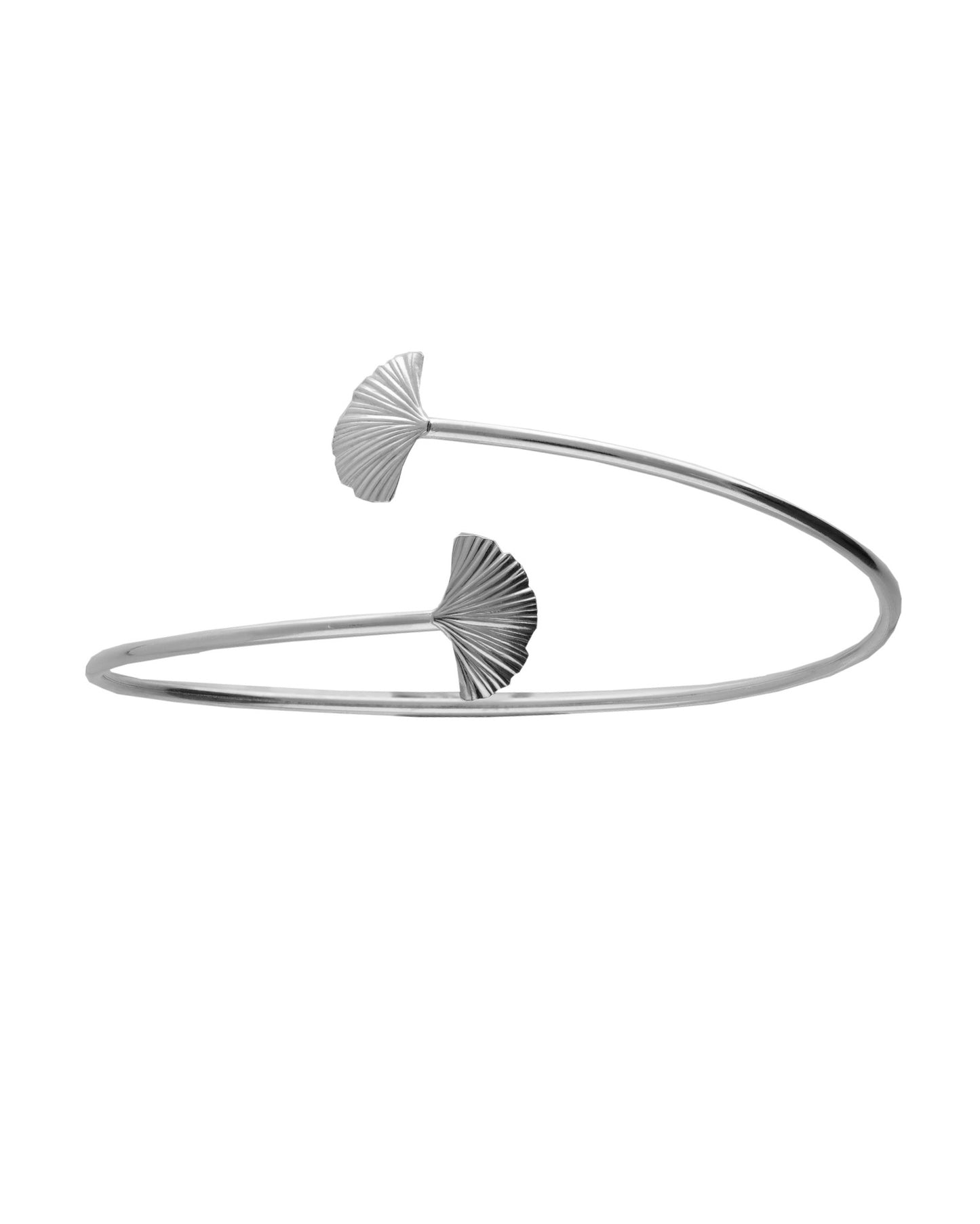 Brazalete Eau abanico pequeño en Plata